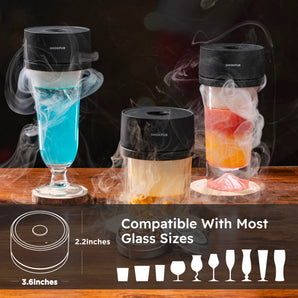 Smokpub 10-Pack Whiskey Smoker Set – Electric Whiskey & Bourbon Smokers with Built-in Lighter, Ideal Gifts for Cocktail Lovers, Men, Dads, Husbands