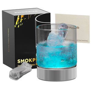 Smokpub Electric Cooling Glass Set (2) – Smart Drinkware with CoolSpin Tech, Ambient Lights, and Whiskey Gift Set