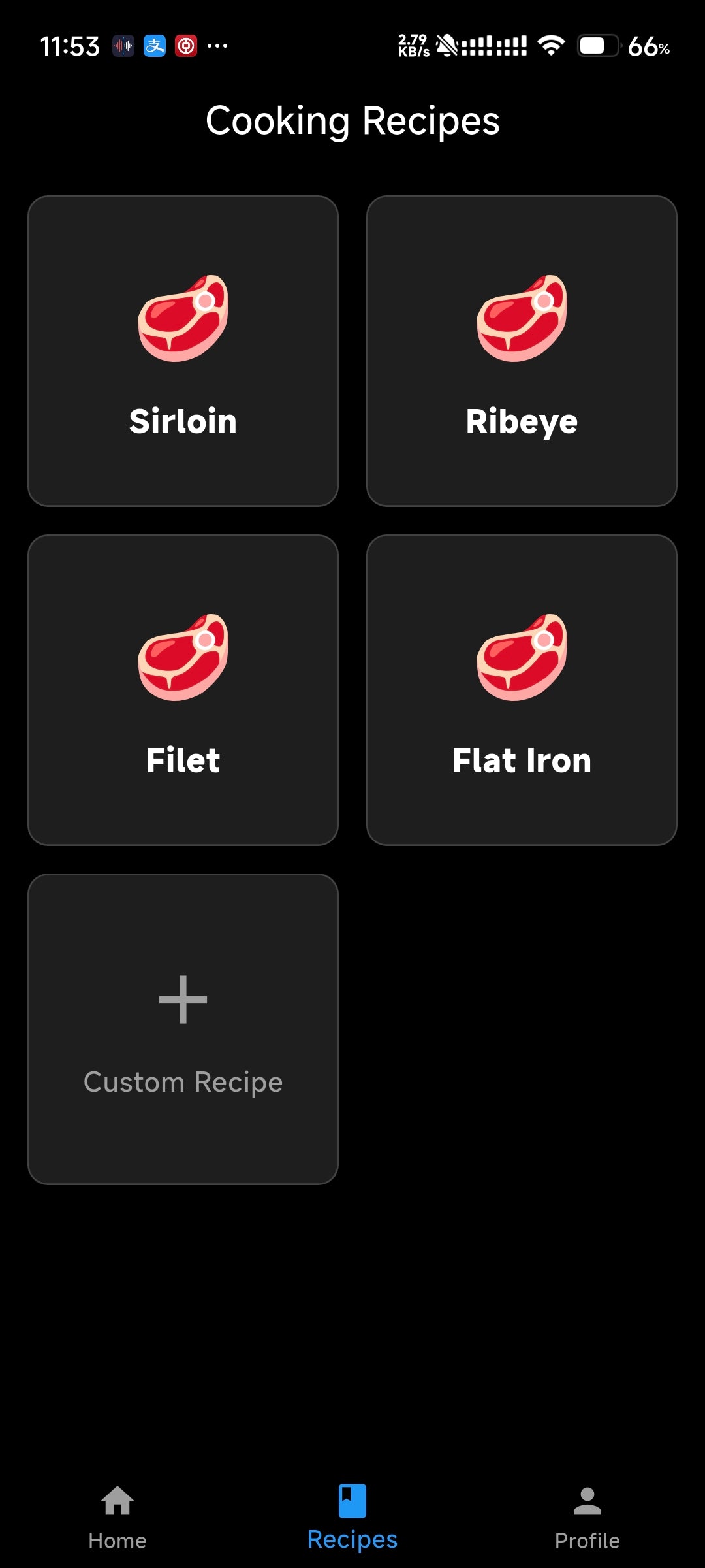 Recipes — app screenshot